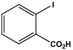Chemical diagram for 2-Iodobenzoic acid Cas # 88-67-5